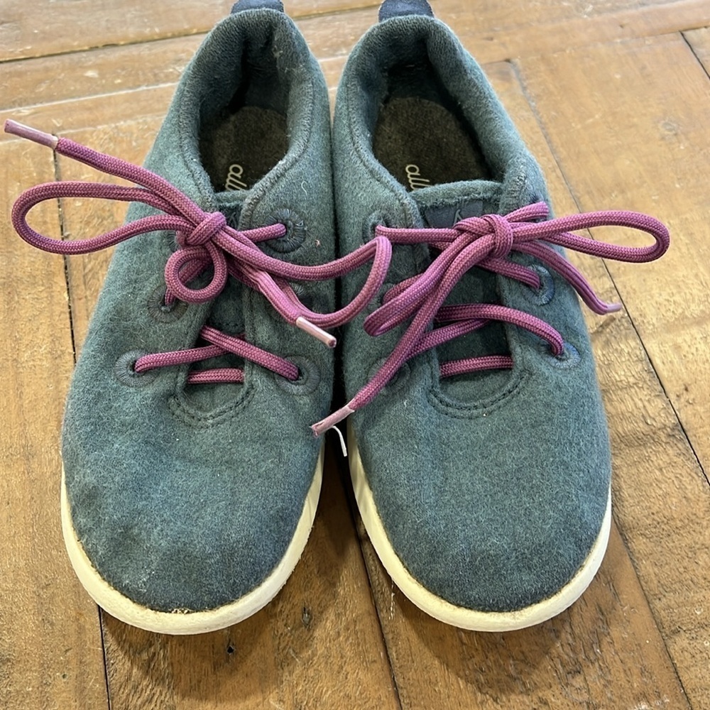 Allbirds gray wool runner tennis shoes sneakers - Picture 2 of 8